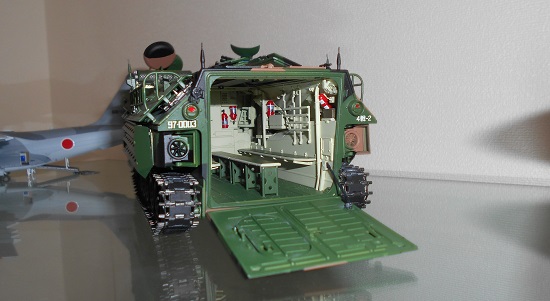完成している「1/35 陸上自衛隊水陸両用車 AAV7A1」