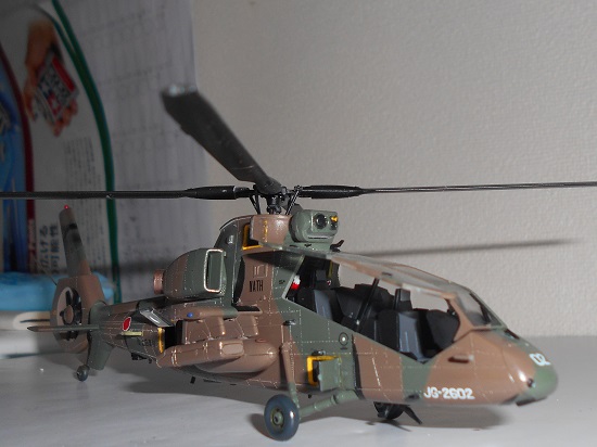 「1/72 陸上自衛隊 観測ヘリコプター OH-1 ニンジャ」完成
