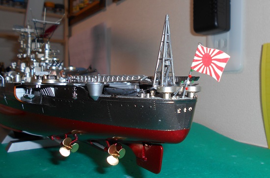 「1/350 日本海軍戦艦 大和」を作ります。完成前の組み立て