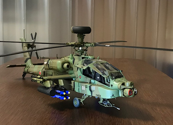 （46）「1/48 AH-64D アパッチ ロングボウ“陸上自衛隊”」完成。